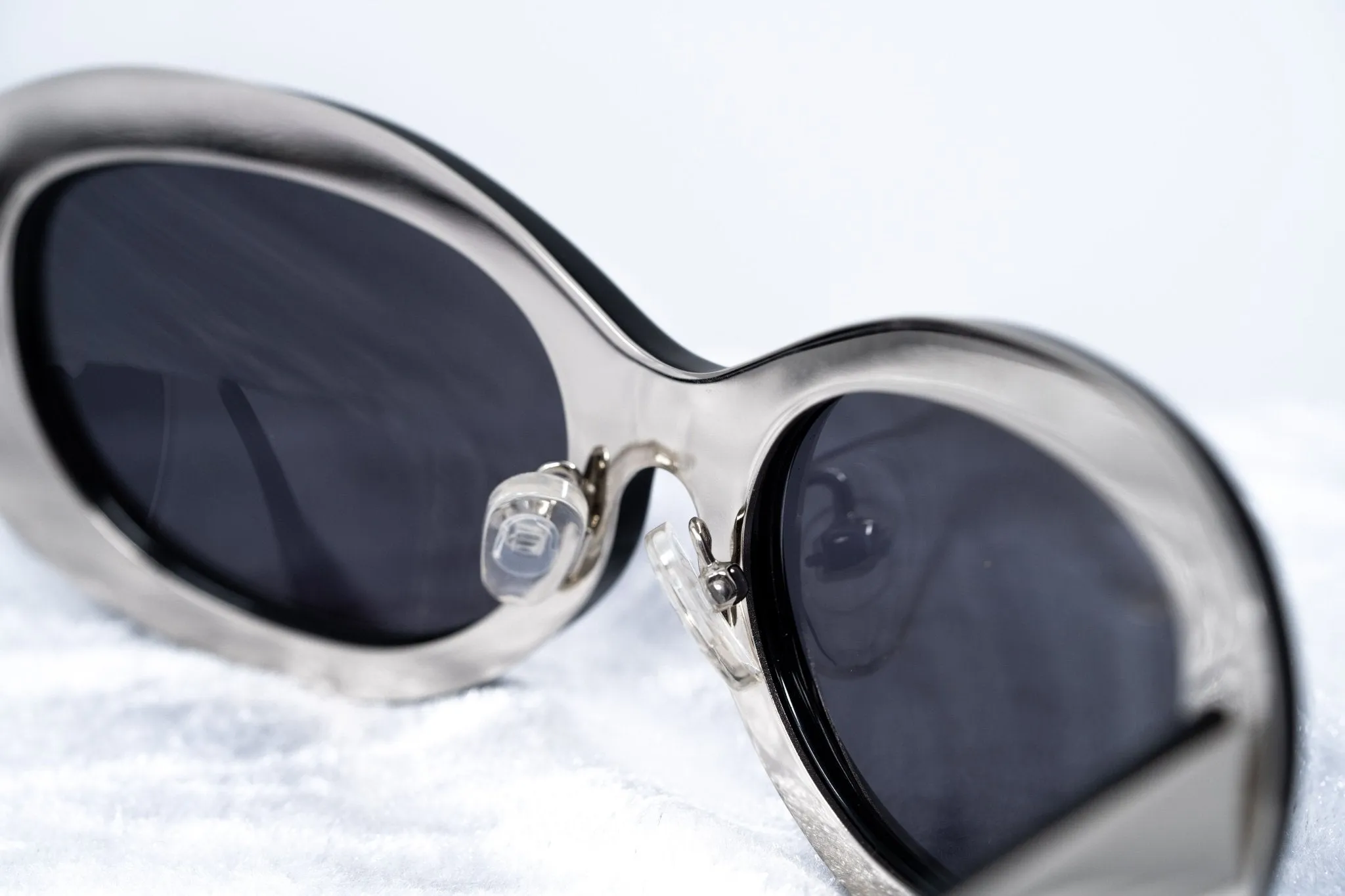 Yohji Yamamoto Ladies Sunglasses Cat Eye Black and Grey