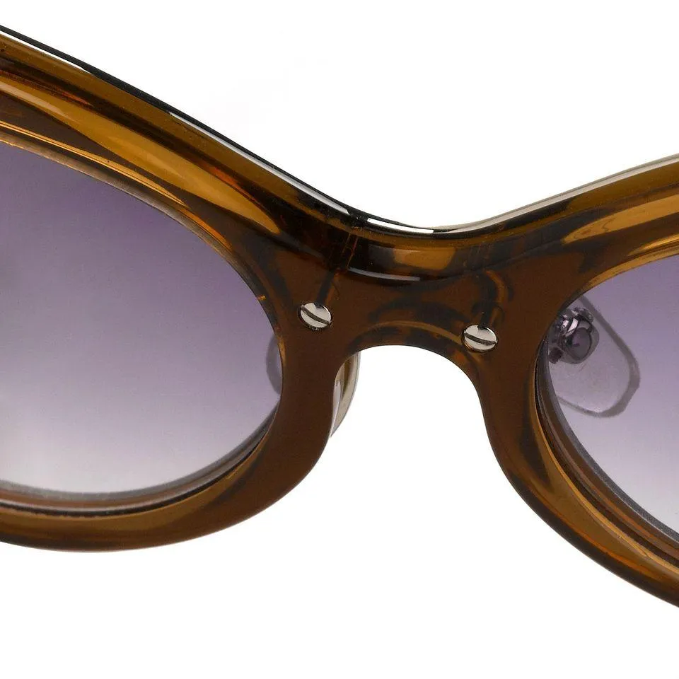 Yohji Yamamoto Sunglasses Cat Eye Brown Frame
