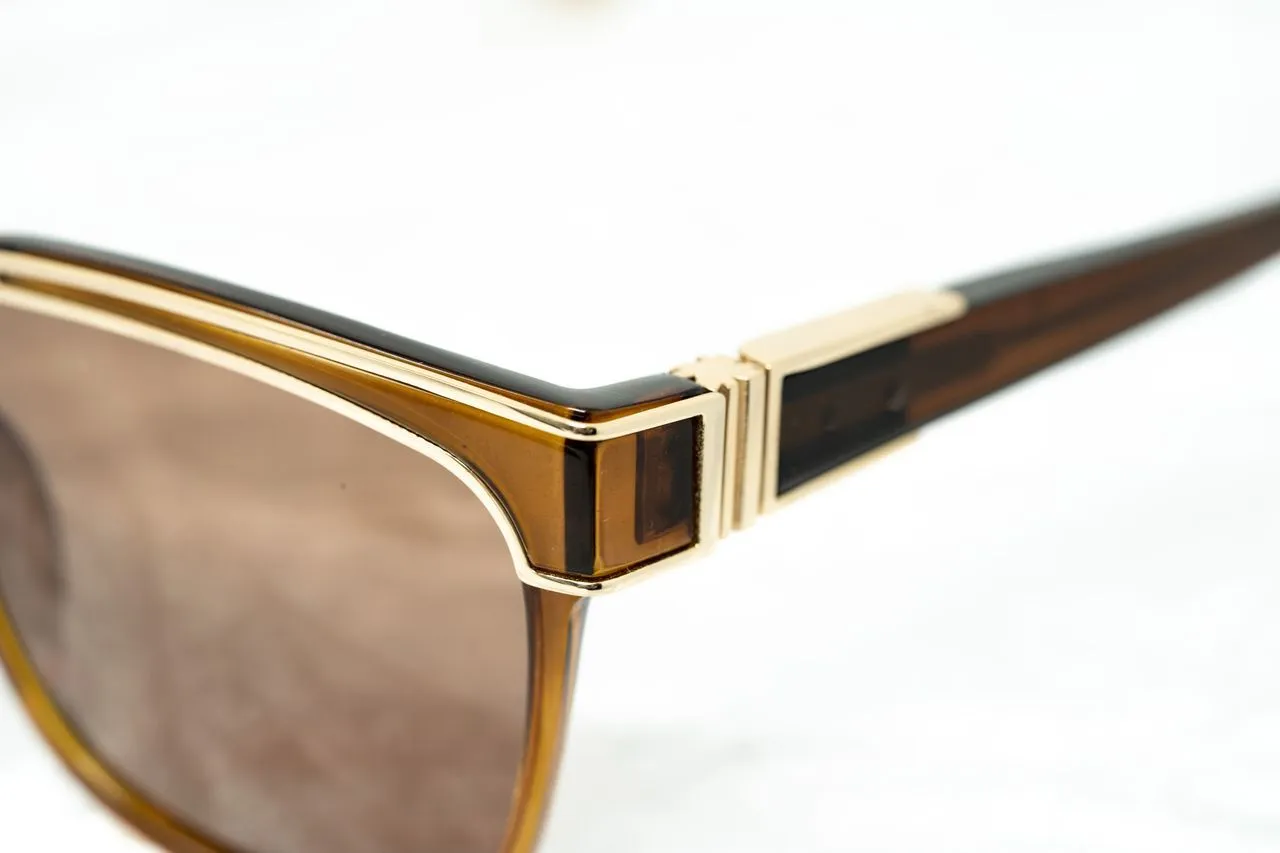 Yohji Yamamoto Sunglasses Rectangular Brown and Bronze