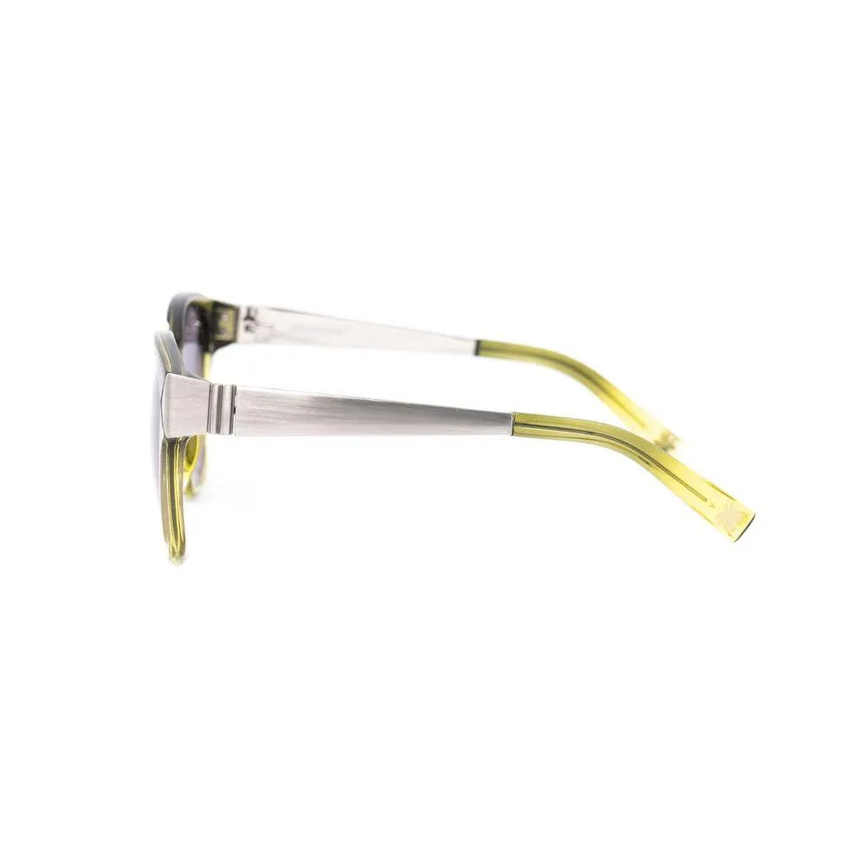 Yohji Yamamoto Sunglasses Rectangular Green and Grey