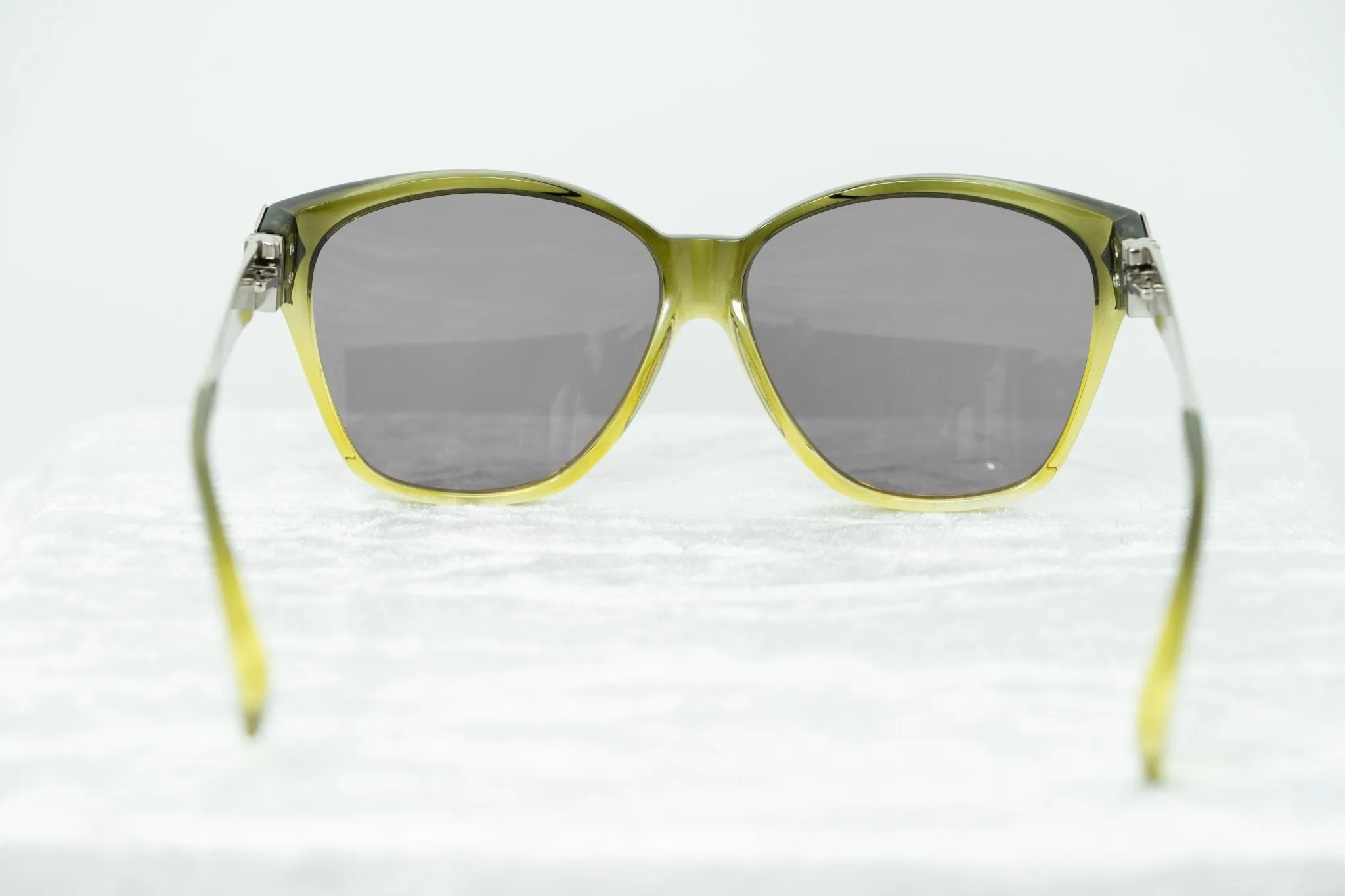 Yohji Yamamoto Sunglasses Rectangular Green and Grey