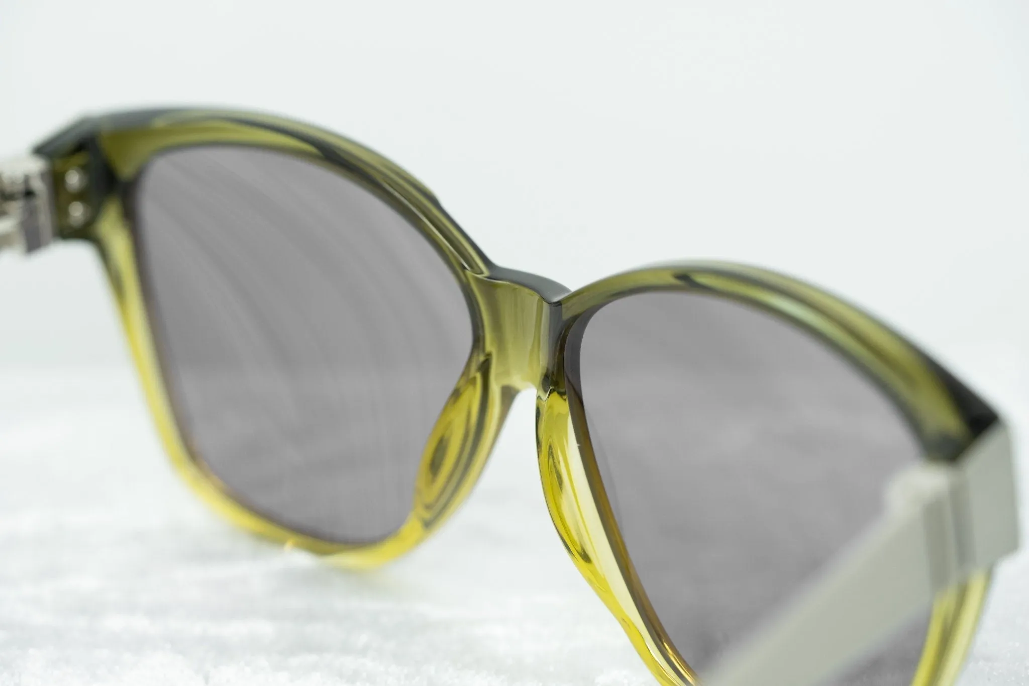 Yohji Yamamoto Sunglasses Rectangular Green and Grey