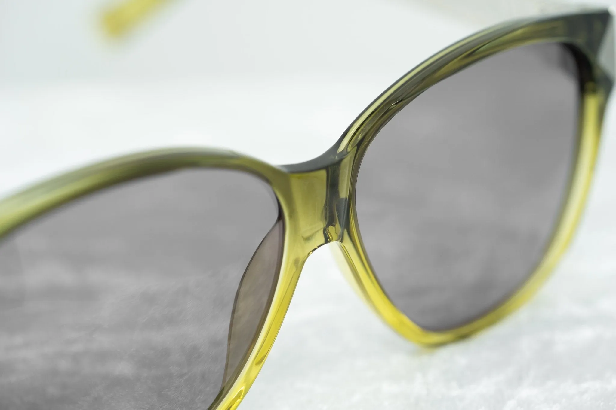 Yohji Yamamoto Sunglasses Rectangular Green and Grey