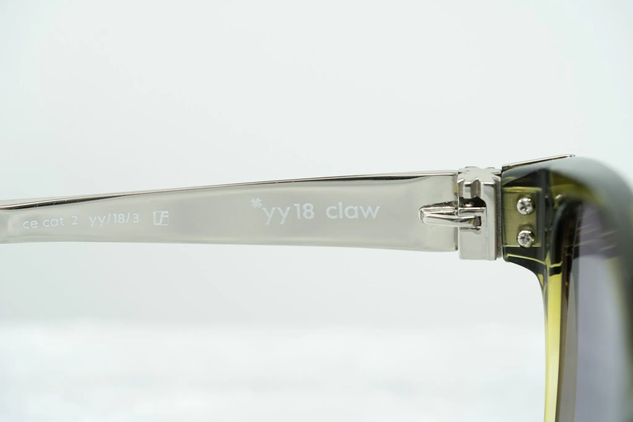 Yohji Yamamoto Sunglasses Rectangular Green and Grey