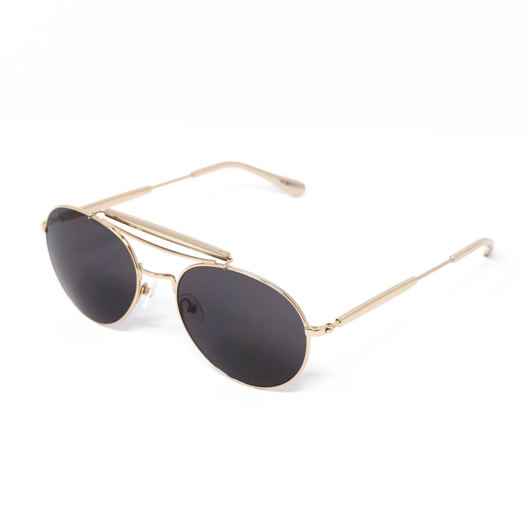 Yohji Yamamoto Sunglasses Round Gold and Grey YY12RIDERC2SUN