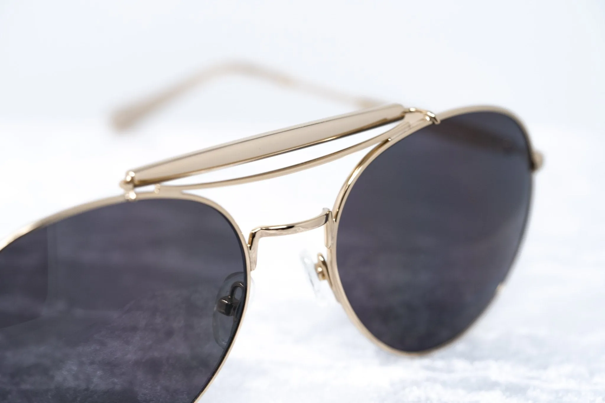 Yohji Yamamoto Sunglasses Round Gold and Grey YY12RIDERC2SUN