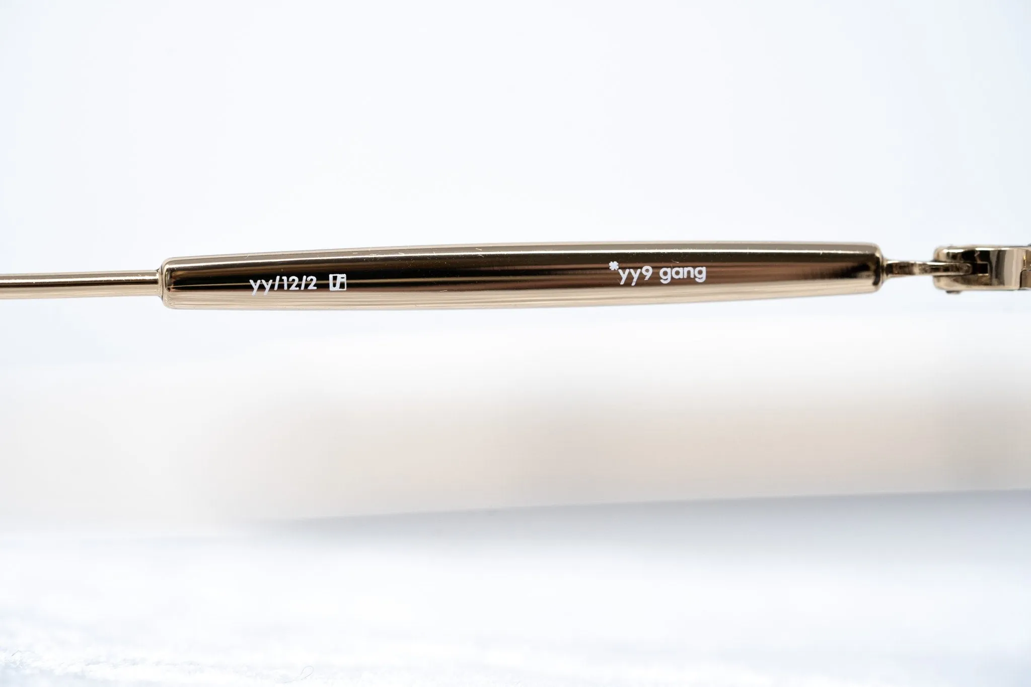 Yohji Yamamoto Sunglasses Round Gold and Grey YY12RIDERC2SUN