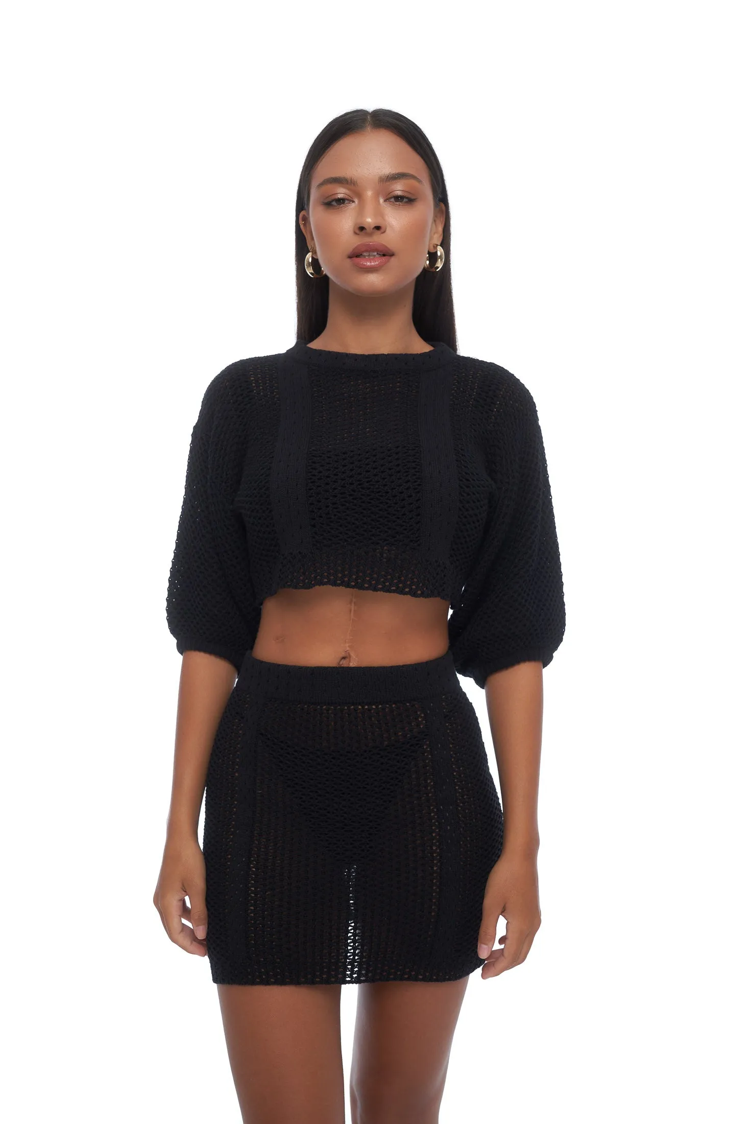 Yuka Knit Top - Black