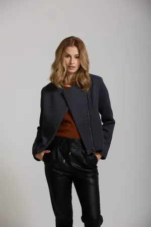 Zip Coat - Charcoal